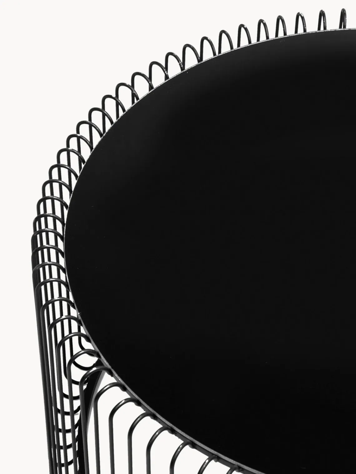 Mesas De Centro|Mesas De Centro>Kare Design Set de mesas de centro Wire, 2 uds., tablero de vidrio Negro, cristal espejado tintado en negro