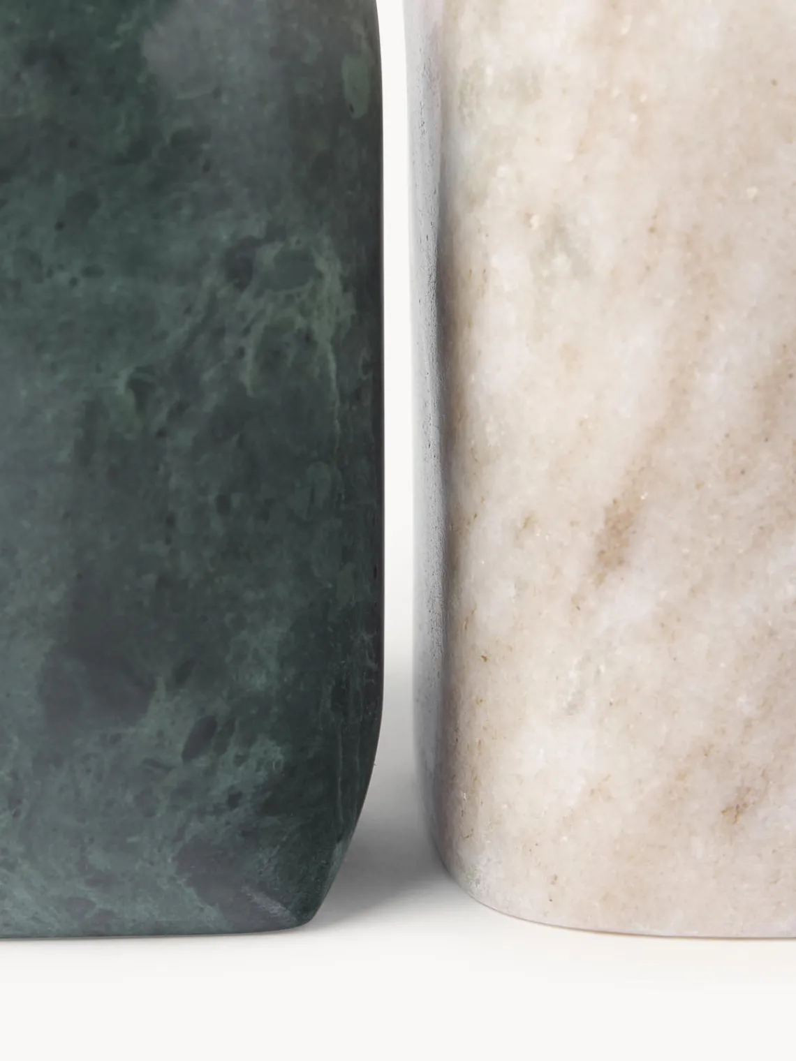 New Set de piezas decorativas de mármol Nati, 2 pzas. Figuras Decorativas|Jarrones