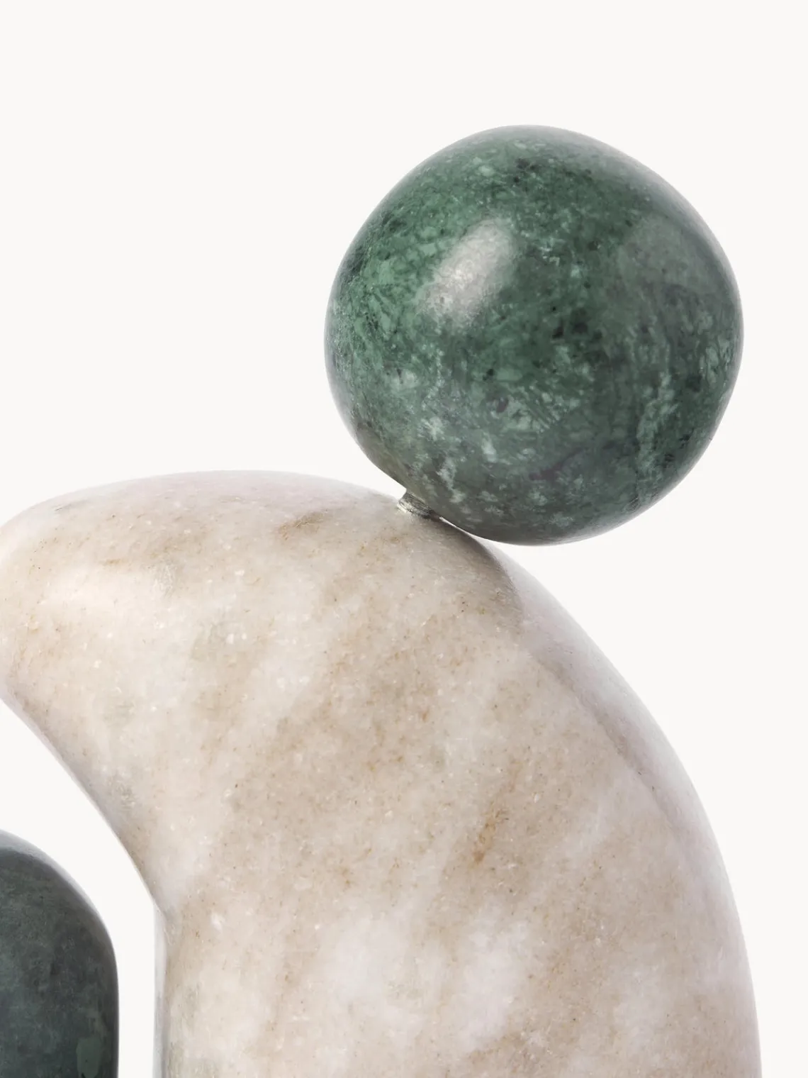 New Set de piezas decorativas de mármol Nati, 2 pzas. Figuras Decorativas|Jarrones