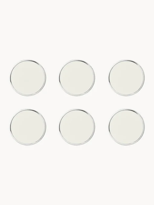 Material De Oficina|Material De Oficina>Mustard Made Set de pines magnéticos The Buttons (6 uds.) Blanco Off White, plateado