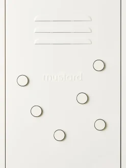 Material De Oficina|Material De Oficina></noscript>Mustard Made Set de pines magnéticos The Buttons (6 uds.) Blanco Off White, plateado