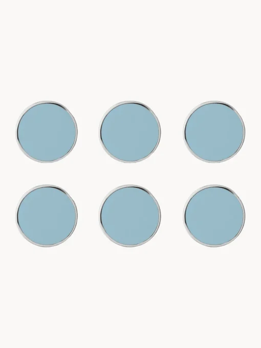 Material De Oficina|Material De Oficina>Mustard Made Set de pines magnéticos The Buttons, 6 uds. Azul claro, plateado