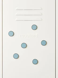 Material De Oficina|Material De Oficina></noscript>Mustard Made Set de pines magnéticos The Buttons, 6 uds. Azul claro, plateado