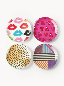 Discount Set de platos postre de porcelana de diseño Carol, 4 uds. Platos De Postre|Vajillas Completas