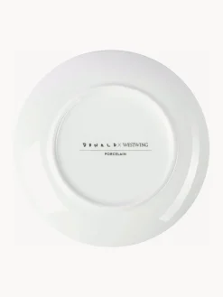 Discount Set de platos postre de porcelana de diseño Carol, 4 uds. Platos De Postre|Vajillas Completas