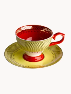 Tazas De Espresso|Vajillas Completas>POLSPOTTEN Set de tazas de espresso con platitos Grandma, 4 uds.