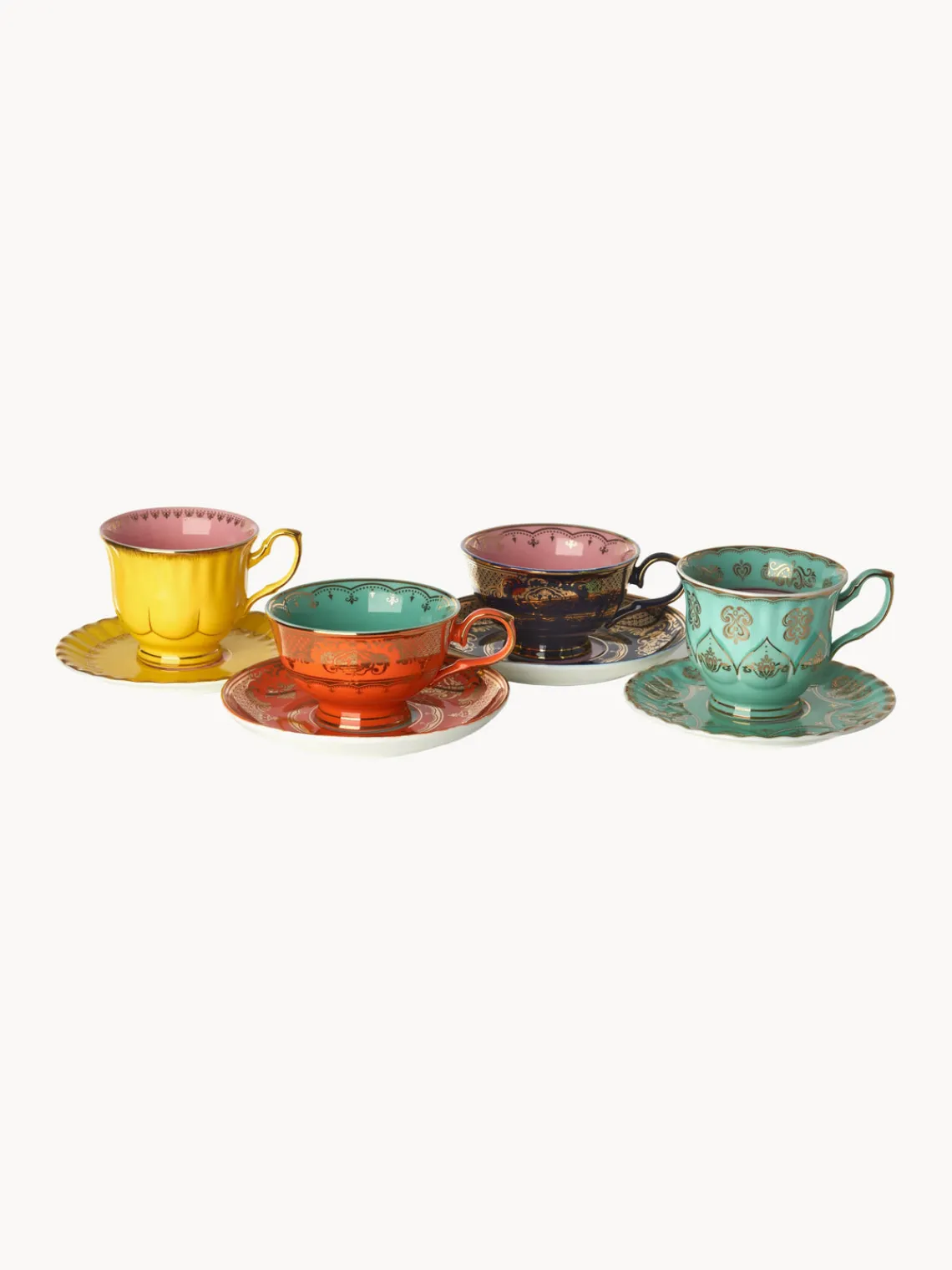 Tazas Y Mugs|Vajillas Completas>POLSPOTTEN Set de tazas de té con platitos Grandma, 4 uds.