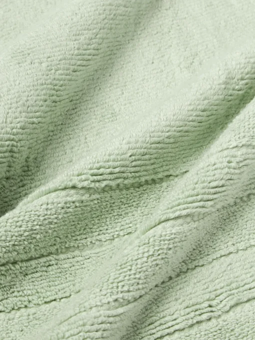 Toallas|Mantas>Westwing Collection Set de toallas con borde a rayas Luxe, tamaños diferentes Verde salvia