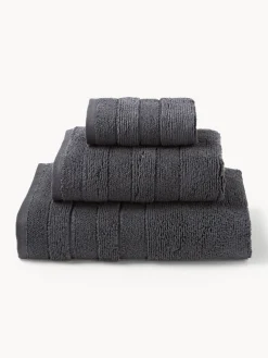 Sale Set de toallas con borde a rayas Luxe, tamaños diferentes Toallas|Mantas