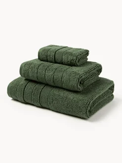 Outlet Set de toallas con borde a rayas Luxe, tamaños diferentes Toallas|Mantas