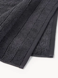Toallas|Mantas></noscript>Westwing Collection Set de toallas con borde a rayas Luxe, tamaños diferentes Gris antracita