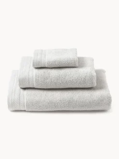 Toallas|Mantas></noscript>Westwing Collection Set de toallas de algodón ecológico Premium, tamaños diferentes Gris claro