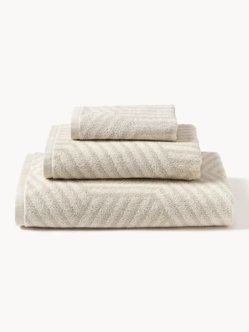 Toallas|Mantas>Westwing Collection Set de toallas Fatu, tamaños diferentes Tonos beige claros