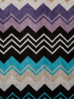 Toallas|Mantas></noscript>Missoni Set de toallas Giacomo, tamaños diferentes Multicolor, tonos turquesa y azules