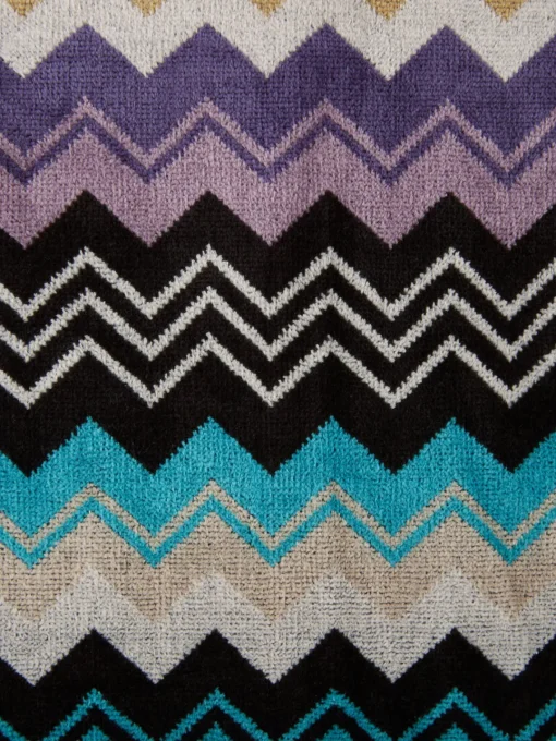 Toallas|Mantas>Missoni Set de toallas Giacomo, tamaños diferentes Multicolor, tonos turquesa y azules