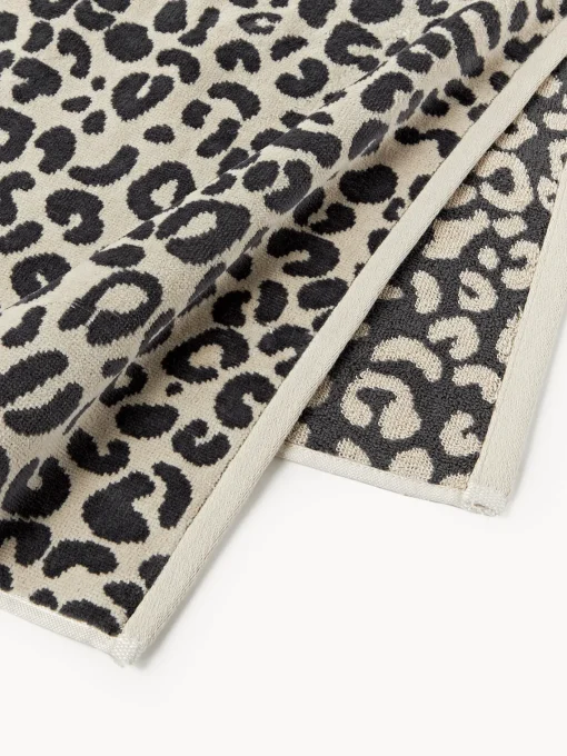 Toallas|Mantas>Westwing Collection Set de toallas Leo, tamaños diferentes Gris antracita, beige claro