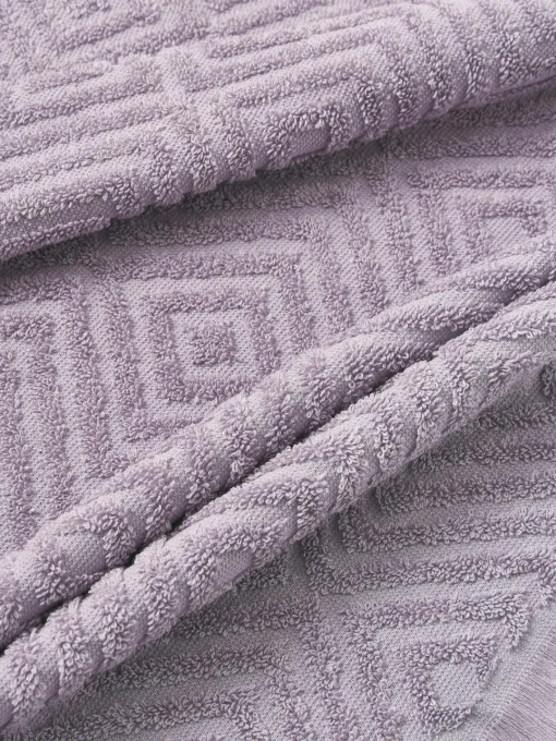 Toallas|Mantas>Westwing Collection Set de toallas texturizadas Jacqui, tamaños diferentes Lavanda