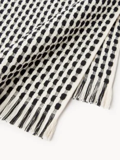 Toallas|Mantas></noscript>Westwing Collection Set de toallas texturizadas Juniper, tamaños diferentes Blanco Off White, negro