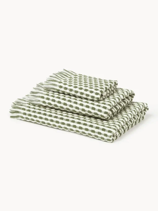Online Set de toallas texturizadas Juniper, tamaños diferentes Toallas|Mantas