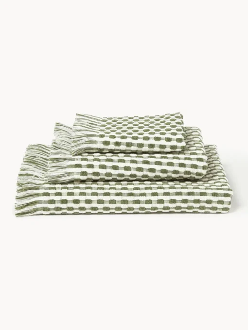 Online Set de toallas texturizadas Juniper, tamaños diferentes Toallas|Mantas