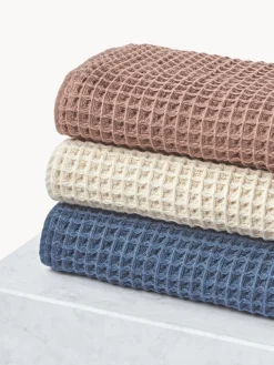 Outlet Set de toallas texturizadas Ines, tamaños diferentes Toallas|Mantas