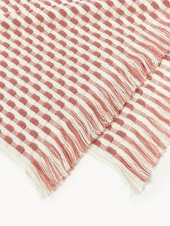 Toallas|Mantas></noscript>Westwing Collection Set de toallas texturizadas Yara, tamaños diferentes Blanco Off White, rosa oscuro
