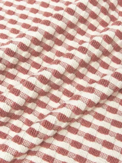 Toallas|Mantas></noscript>Westwing Collection Set de toallas texturizadas Yara, tamaños diferentes Blanco Off White, rosa oscuro