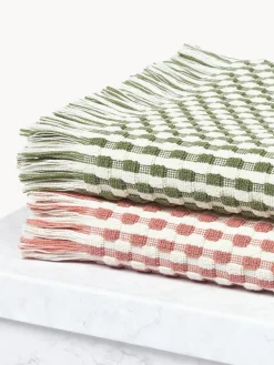 Toallas|Mantas></noscript>Westwing Collection Set de toallas texturizadas Juniper, tamaños diferentes Blanco Off White, rosa oscuro