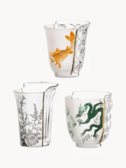 Vasos|Vajillas Completas>SELETTI Set de vasos artesanales Hybrid, 3 uds.