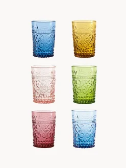 Vasos|Vajillas Completas>Zafferano Set de vasos artesanales Provenzale, 6 uds.