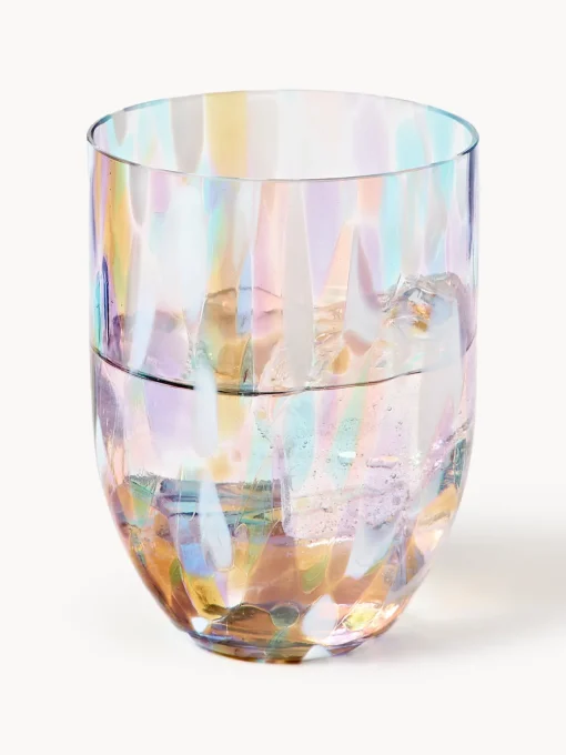Vasos|Vajillas Completas>ANNA VON LIPA Set de vasos de agua pequeños artesanales Splash, 6 uds.
