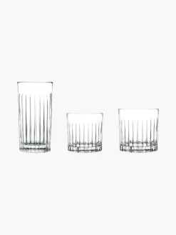 Vajillas Completas|Menaje De Mesa>RCR Set de vasos de cristal con relieve Timeless, 18 pzas.