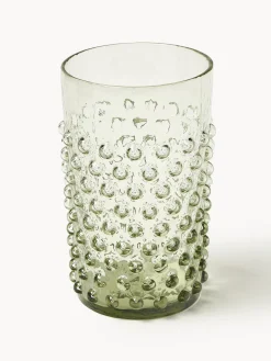 Vasos|Vajillas Completas>ANNA VON LIPA Set de vasos soplaos Hobnail, 6 uds. Verde transparente