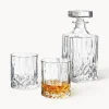 Sale Set de whisky con relieve de cristal George, 3 pzas. Copas De Cóctel|Vajillas Completas