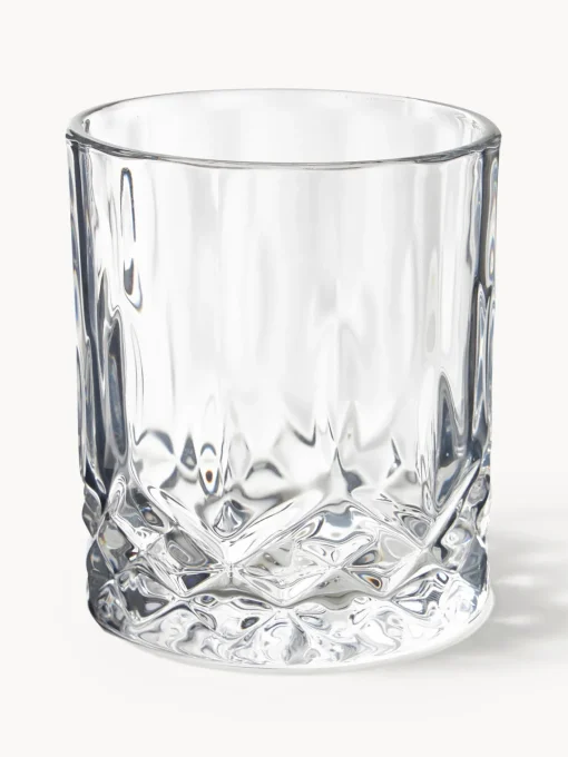 Sale Set de whisky con relieve de cristal George, 3 pzas. Copas De Cóctel|Vajillas Completas