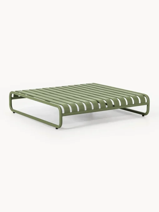 Conjuntos Jardín|Muebles De Jardín>Westwing Collection Set lounge modular Caio, 4 pzas. Blanco Off White, verde oliva