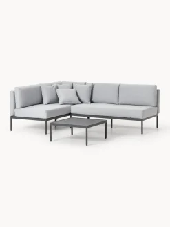 Conjuntos Jardín|Muebles De Jardín>Westwing Collection Set lounge para exterior Linden, 2 pzas. Gris oscuro, gris claro
