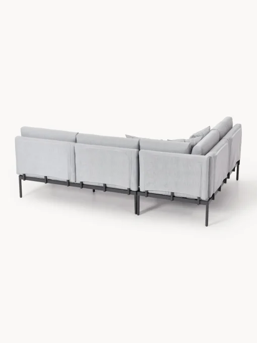 Conjuntos Jardín|Muebles De Jardín>Westwing Collection Set lounge para exterior Linden, 2 pzas. Gris oscuro, gris claro