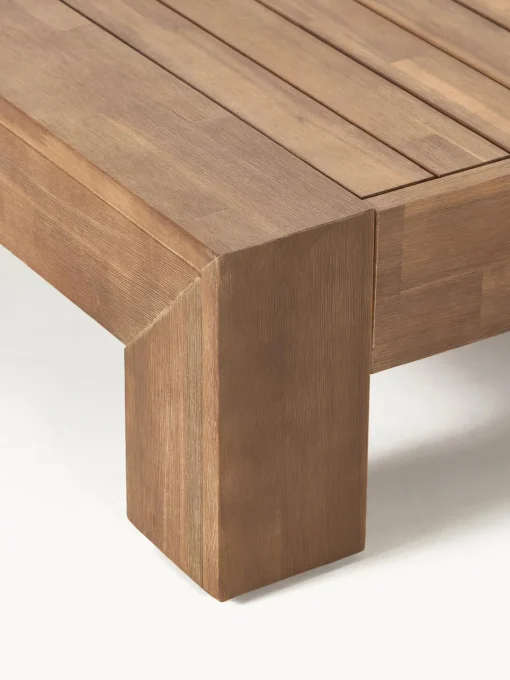 Conjuntos Jardín|Muebles De Jardín>Westwing Collection Set lounge para exterior de madera de acacia Joshua, 4 pzas. Gris claro, madera de acacia pintado