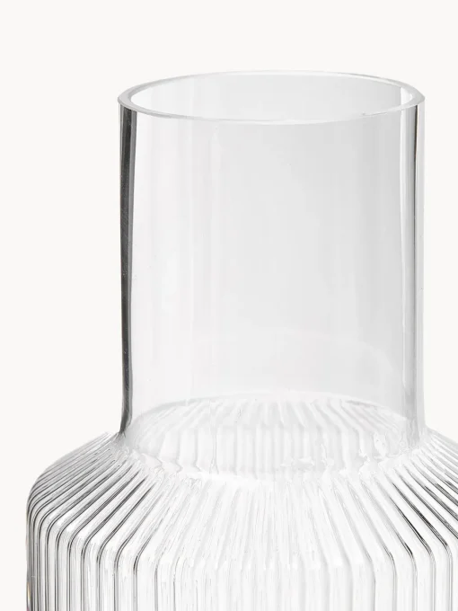 Jarras De Agua|Vajillas Completas>Ferm Living Set pequeño de jarra de agua soplada con vaso Ripple, 2 pzas. Transparente brillante