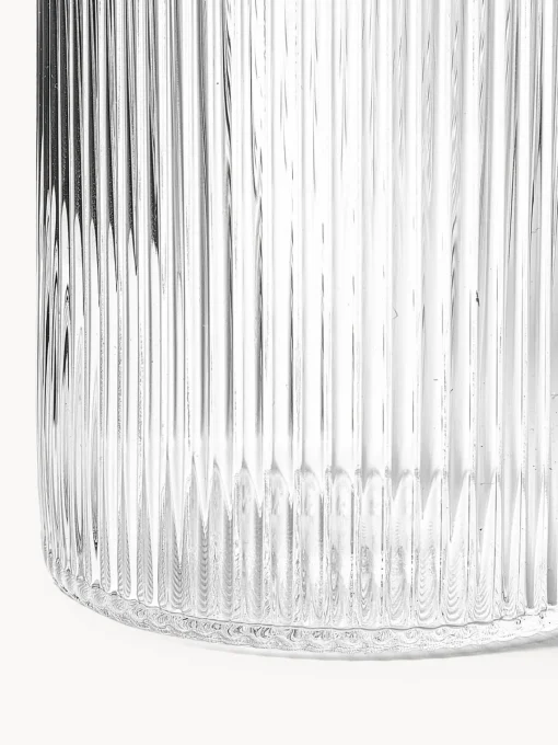 Jarras De Agua|Vajillas Completas>Ferm Living Set pequeño de jarra de agua soplada con vaso Ripple, 2 pzas. Transparente brillante