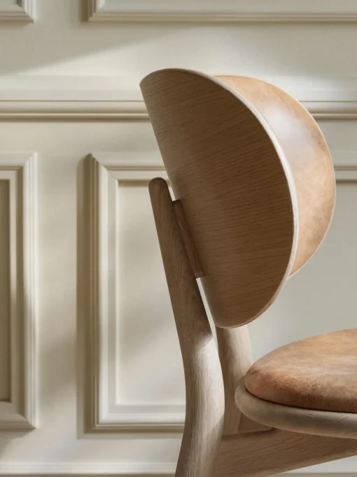 Sillas De Madera|Sillas>Mater Silla artesanal de cuero y madera Rock Cuero beige, madera de roble clara