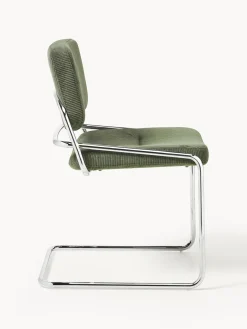 Sillas></noscript>Westwing Collection Silla basculante de cuerda Don Cuerda verde oscuro, plateado brillante