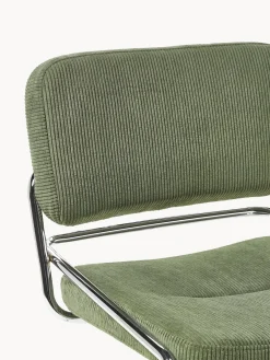 Sillas></noscript>Westwing Collection Silla basculante de cuerda Don Cuerda verde oscuro, plateado brillante