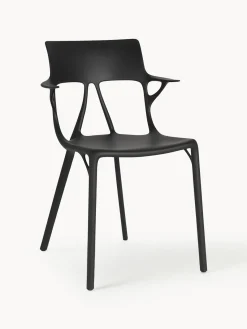 Sillas De Jardín|Sillas Con Reposabrazos>Kartell Silla con reposabrazos A.I., 2 uds. Negro