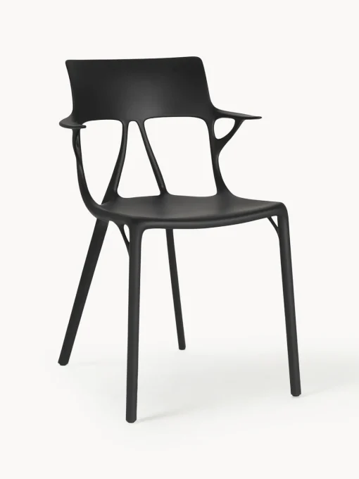 Sillas De Jardín|Sillas Con Reposabrazos>Kartell Silla con reposabrazos A.I., 2 uds. Negro