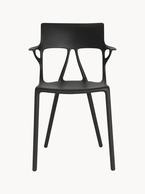Sillas De Jardín|Sillas Con Reposabrazos>Kartell Silla con reposabrazos A.I., 2 uds. Negro