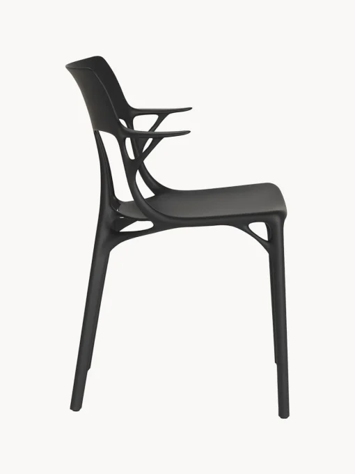 Sillas De Jardín|Sillas Con Reposabrazos>Kartell Silla con reposabrazos A.I., 2 uds. Negro