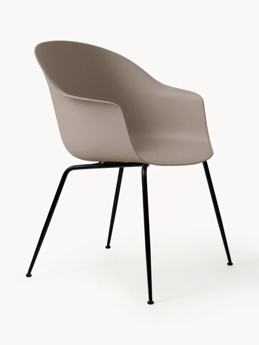 Sillas Con Reposabrazos|Sillas>GUBI Silla con reposabrazos Bat Gris pardo, negro