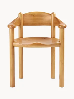 Discount Silla con reposabrazos con madera de pino Daumiller Sillas Con Reposabrazos|Sillas